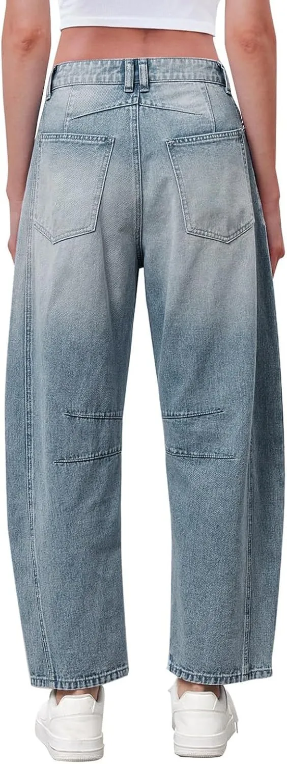 Baggy Jeans for Women Y2K High Street Boyfriend Pants Vintage Low Rise Jeans Aesthetic Clothing Hiphop Streetwear