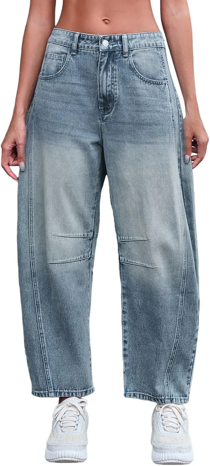Baggy Jeans for Women Y2K High Street Boyfriend Pants Vintage Low Rise Jeans Aesthetic Clothing Hiphop Streetwear