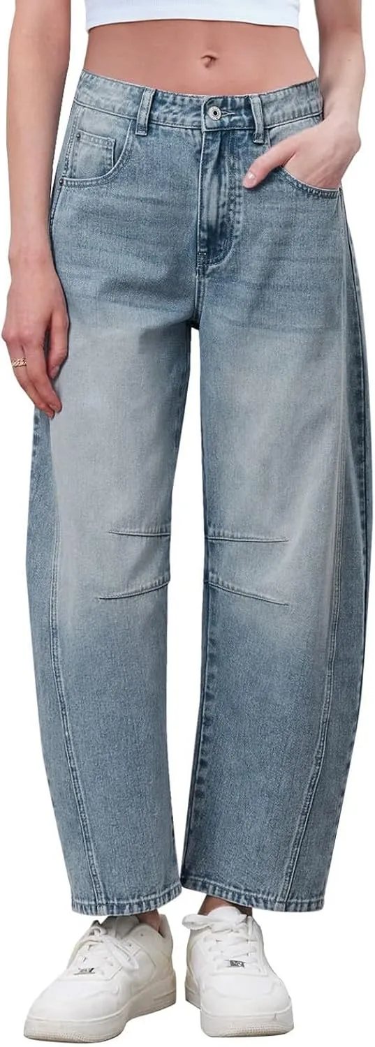 Baggy Jeans for Women Y2K High Street Boyfriend Pants Vintage Low Rise Jeans Aesthetic Clothing Hiphop Streetwear