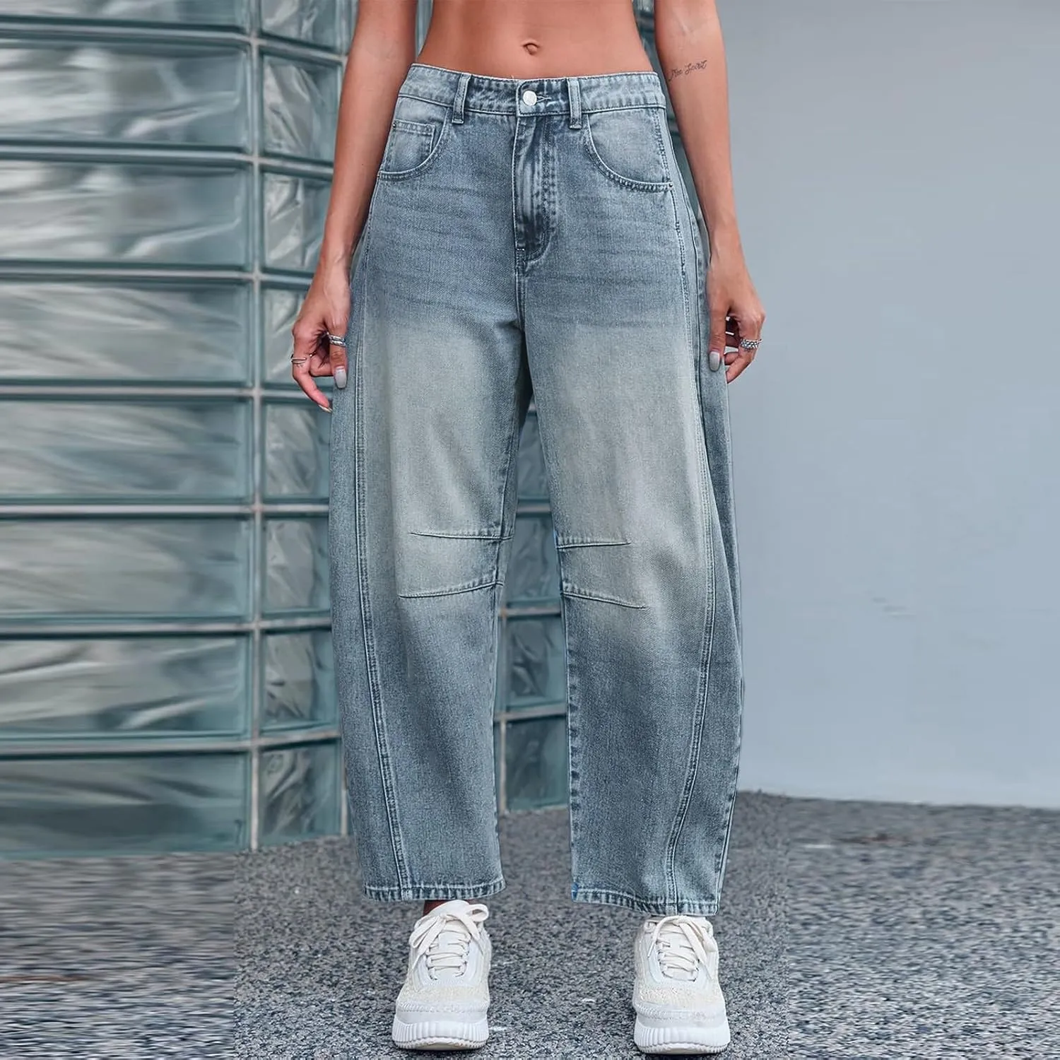 Baggy Jeans for Women Y2K High Street Boyfriend Pants Vintage Low Rise Jeans Aesthetic Clothing Hiphop Streetwear