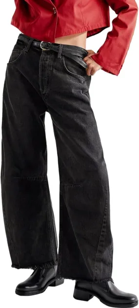 Baggy Jeans for Women Y2K High Street Boyfriend Pants Vintage Low Rise Jeans Aesthetic Clothing Hiphop Streetwear