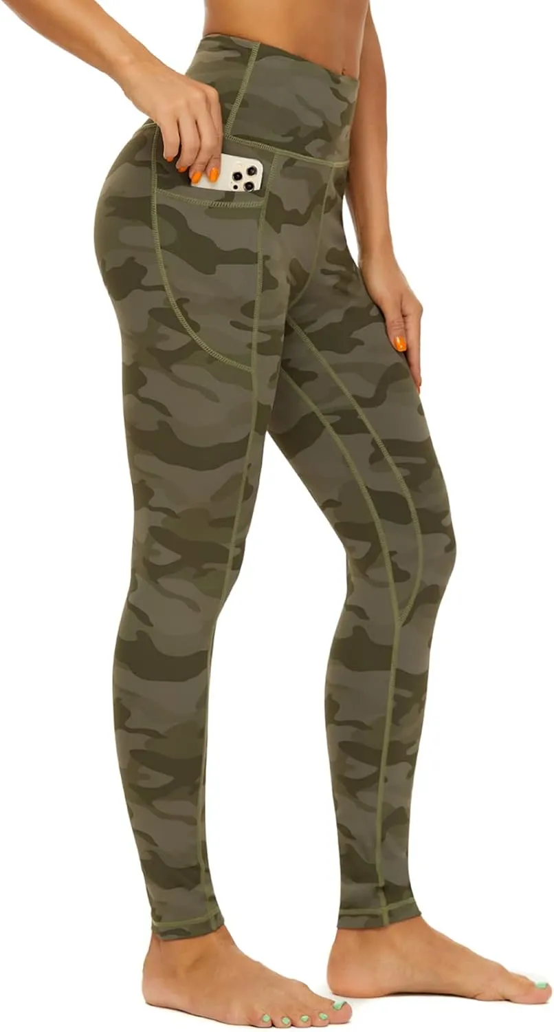 ccko High Waisted Leggings for Women with Pockets, Womens Yoga Pants Stretch Workout Leggings Tummy Control
