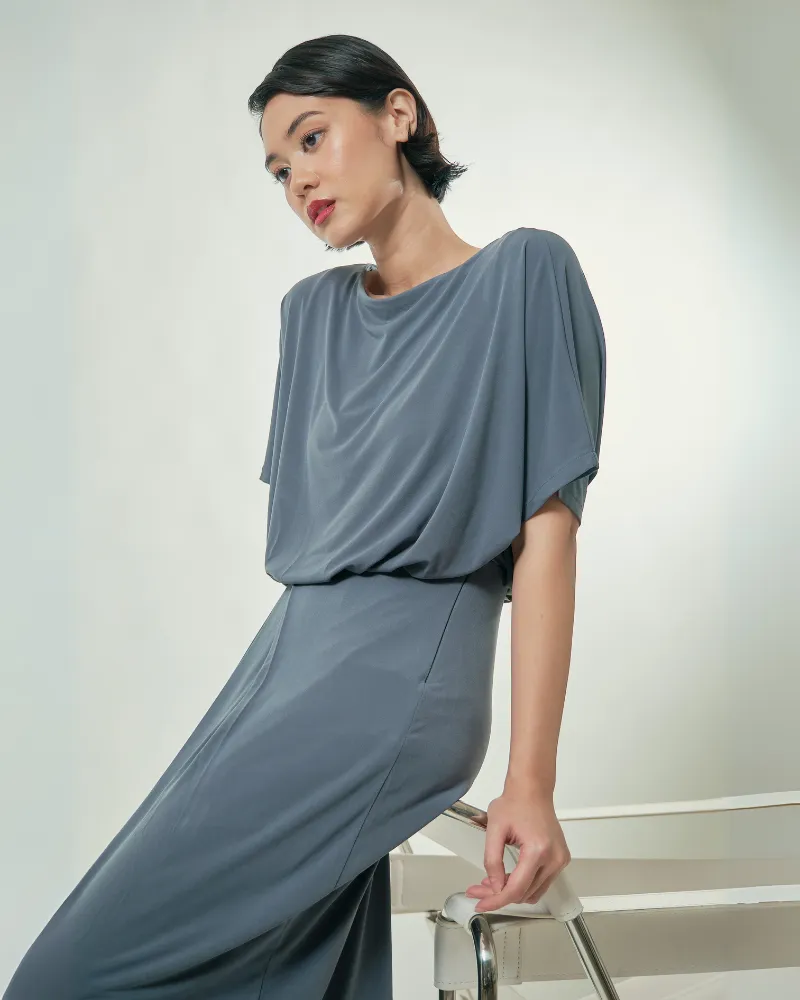 Celeste Dolman Sleeve Jersey Maxi Dress