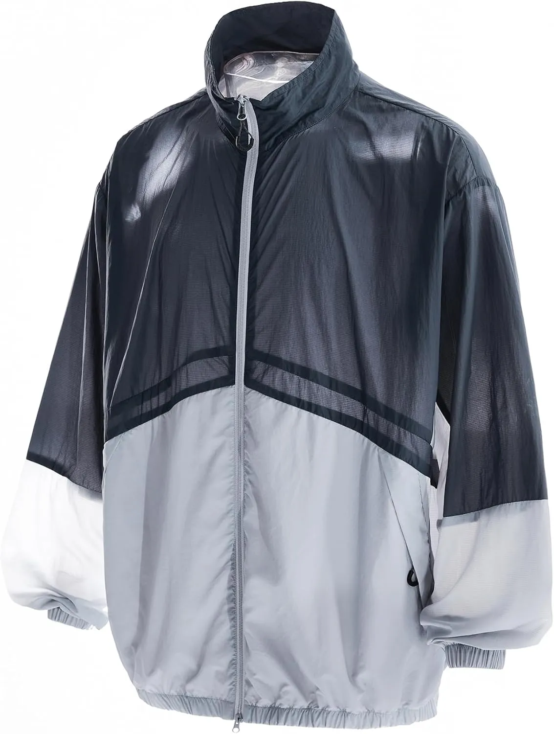 Cromoncent Men's UPF 50  Sun Protection Jacket Ultra Light Thin Breathable Packable Outdoor Cycling Jackets