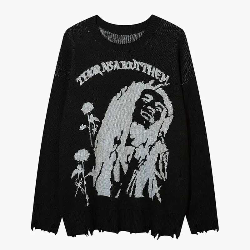 Dark Grunge Sweater Thorns About Them