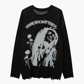 Dark Grunge Sweater Thorns About Them