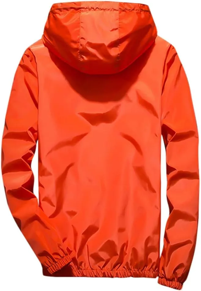 DuDubaby Mens Autumn Casual Camouflage Printing Plus Size Hoodie Two-Sided Wear Thin Coat