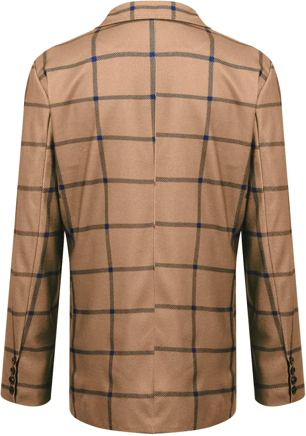 DuDubaby Men's Spring Thin Casual Fashion Loose Single Lapel Breasted Jacket