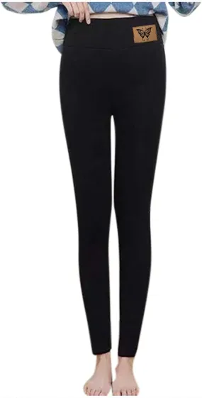 Fleece Lined Leggings Women Stretch Casual Pants Winter Warm Jogger Cold Weather High Waisted Workout Leggings