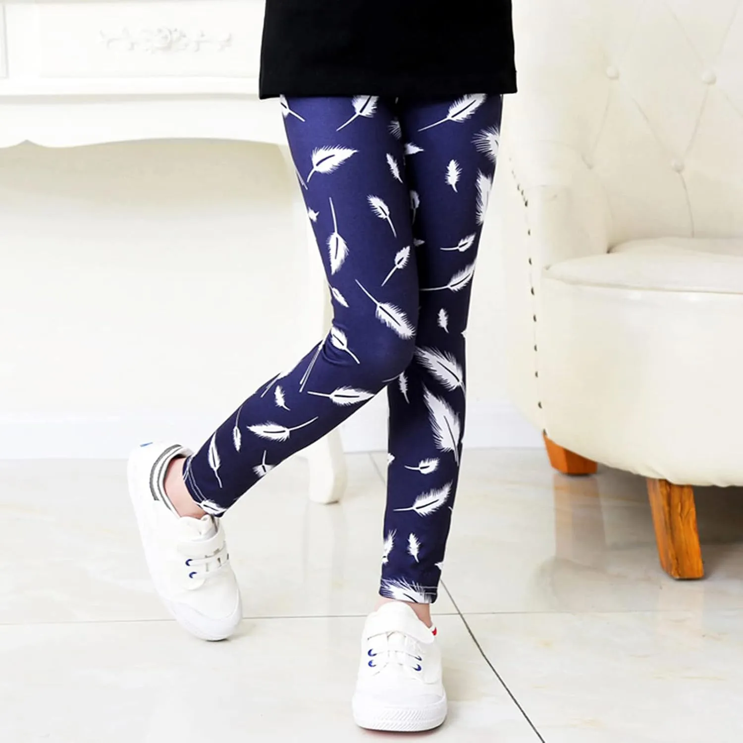 Girls' Leggings Kids High Waist Stretch Athletic Dance Yoga Pants Toddler Workout Active Leggings Fashion Streetwear