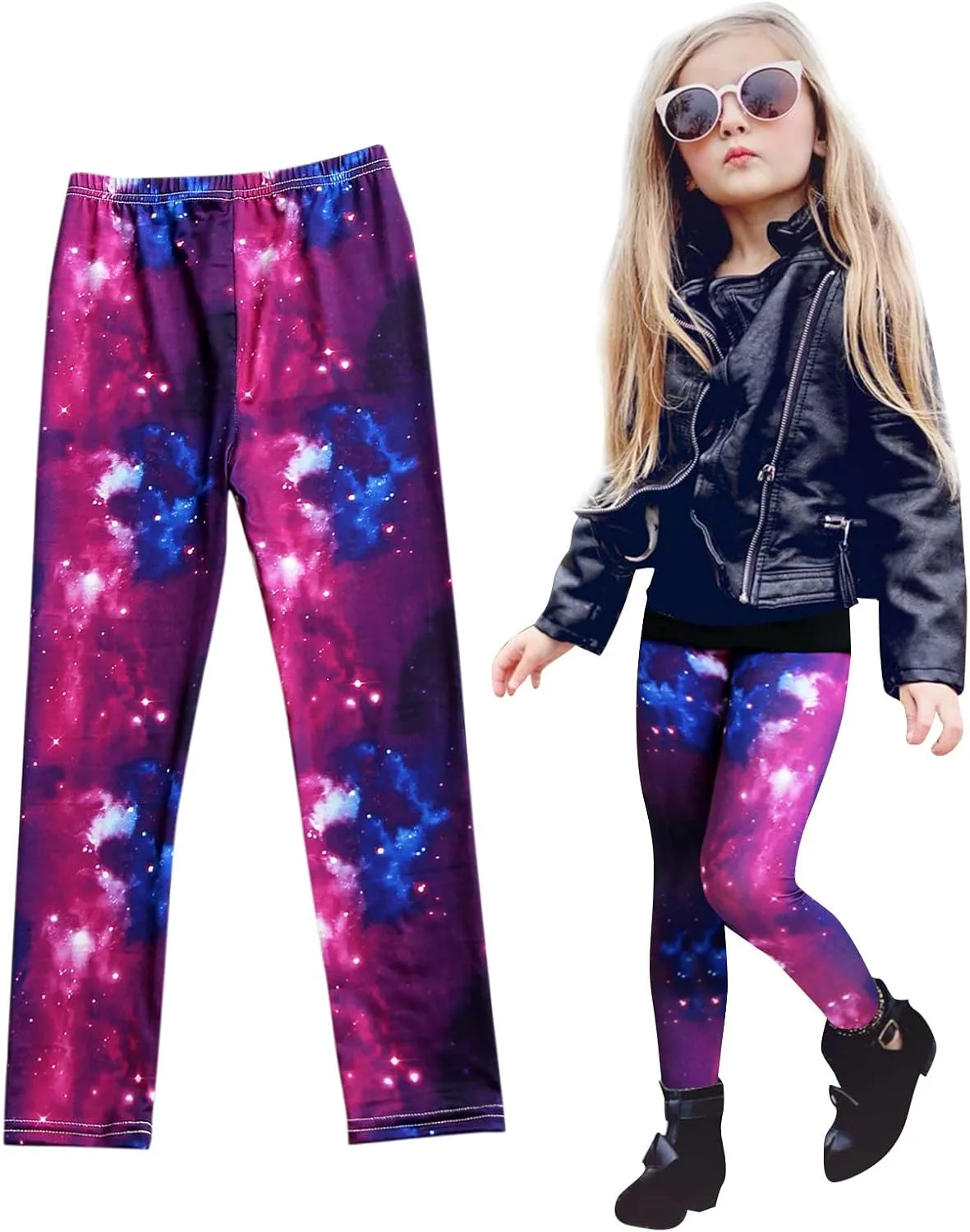 Girls' Leggings Kids High Waist Stretch Athletic Dance Yoga Pants Toddler Workout Active Leggings Fashion Streetwear