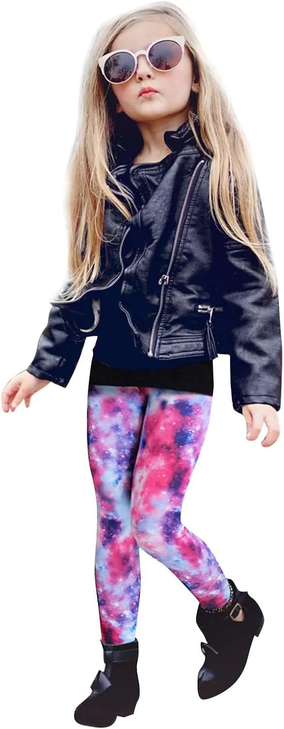Girls' Leggings Kids High Waist Stretch Athletic Dance Yoga Pants Toddler Workout Active Leggings Fashion Streetwear