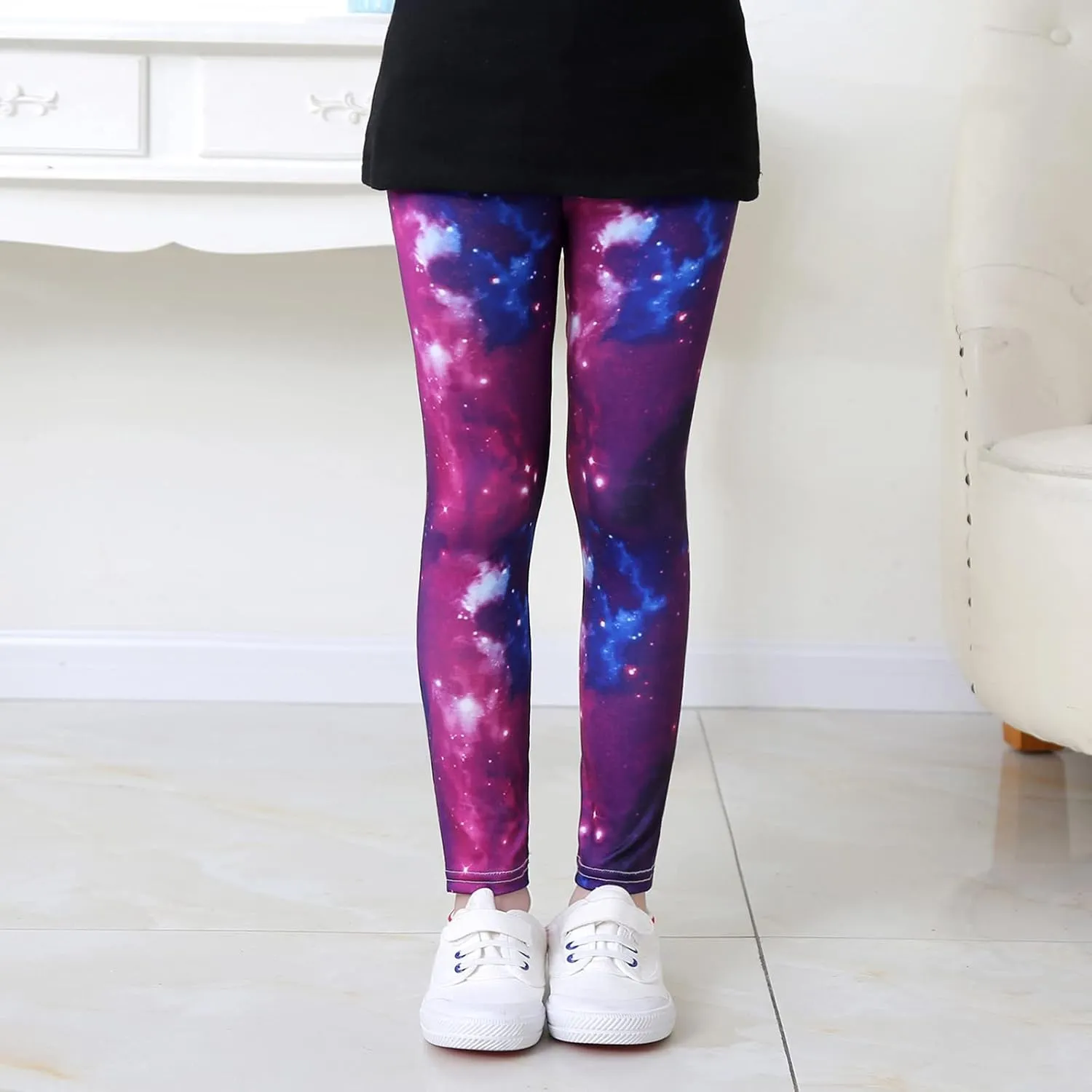 Girls' Leggings Kids High Waist Stretch Athletic Dance Yoga Pants Toddler Workout Active Leggings Fashion Streetwear
