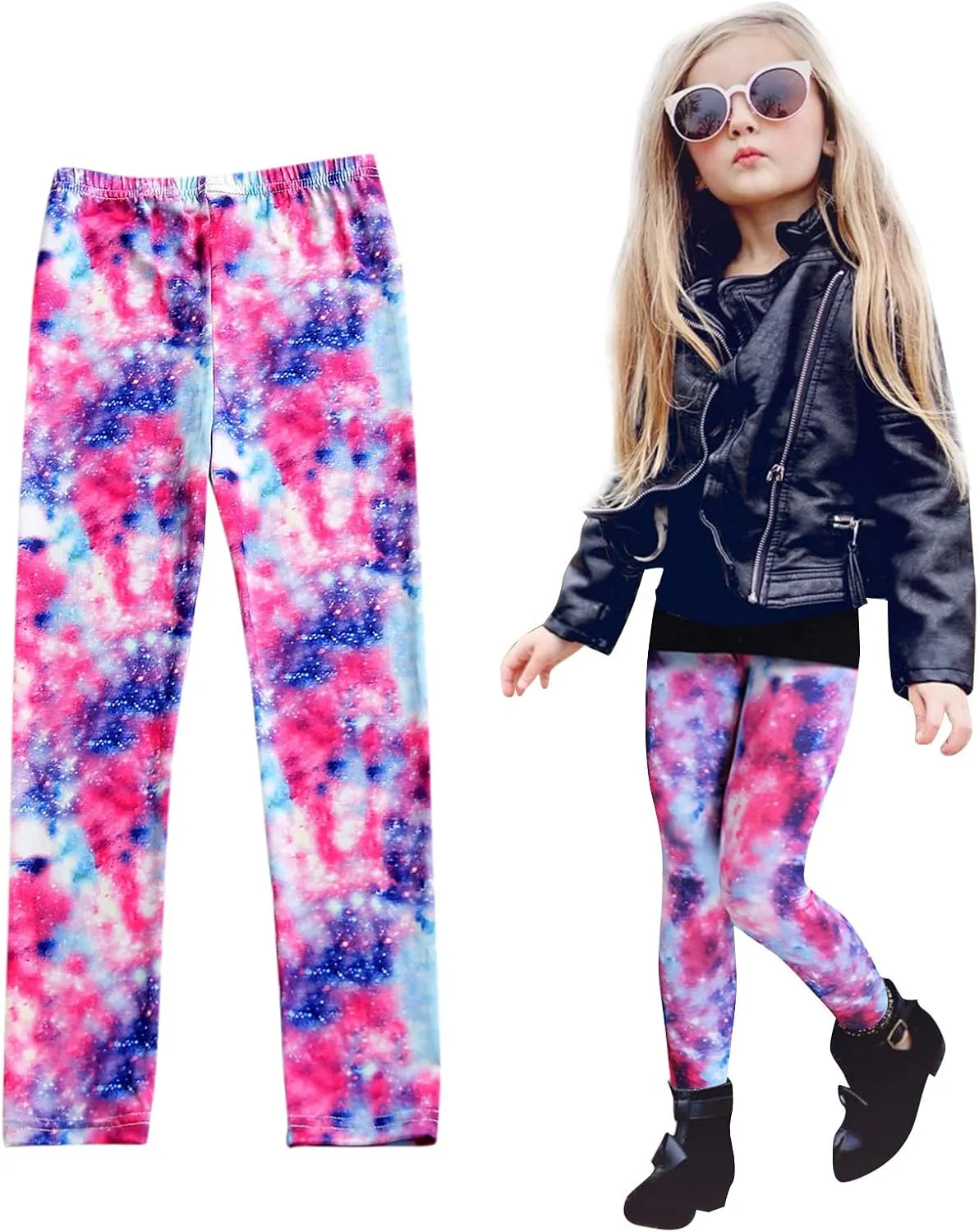 Girls' Leggings Kids High Waist Stretch Athletic Dance Yoga Pants Toddler Workout Active Leggings Fashion Streetwear