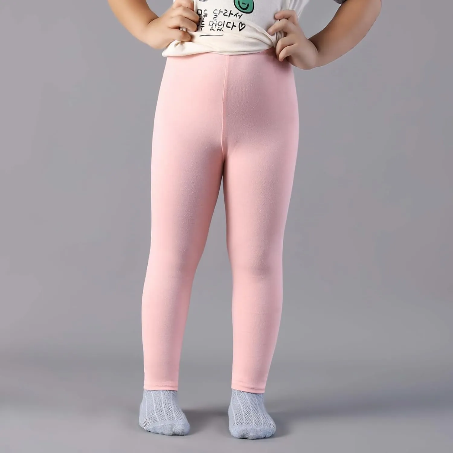 Girls Leggings Winter Warm Pants Toddler Stretch High Waisted Leggings Kids Dance Yoga Tights