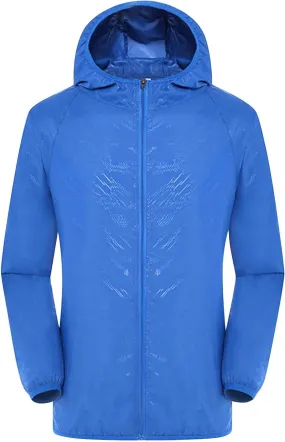 GOKKILRW Womens Packable Rain Jacket Lightweight Waterproof Hooded Raincoat Outdoor Cycling Bike Camp Jacket Windbreaker