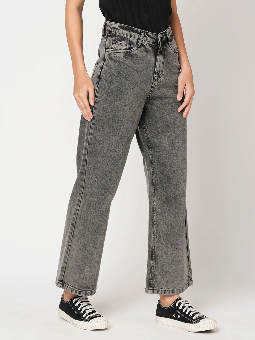 High Rise Baggy Fit Jeans