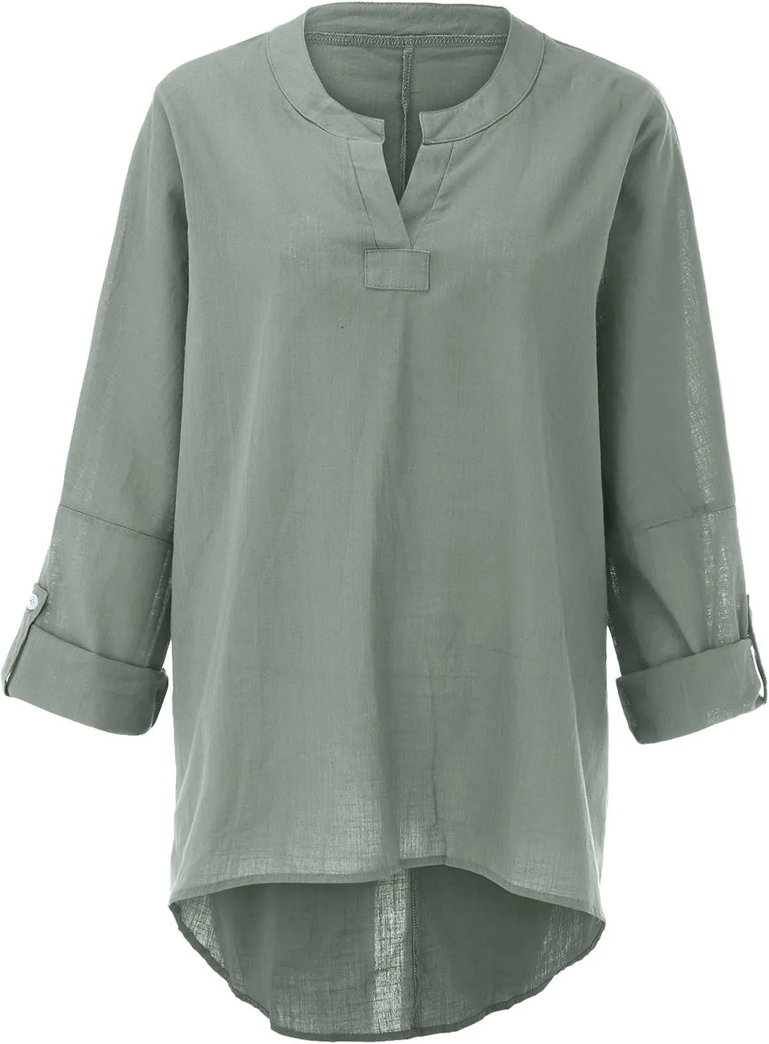 Plus Size Tops for Women Summer Boho Womens Long Sleeve Cotton Linen Kaftan Ladies Baggy Blouse Tee Shirt Tops