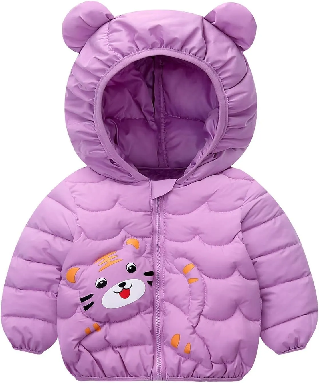 Winter Coats for Baby Girls Boys Kids Light Puffer Jacket with Hood Bear Down Jacket Infant Kids Padded Outerwear