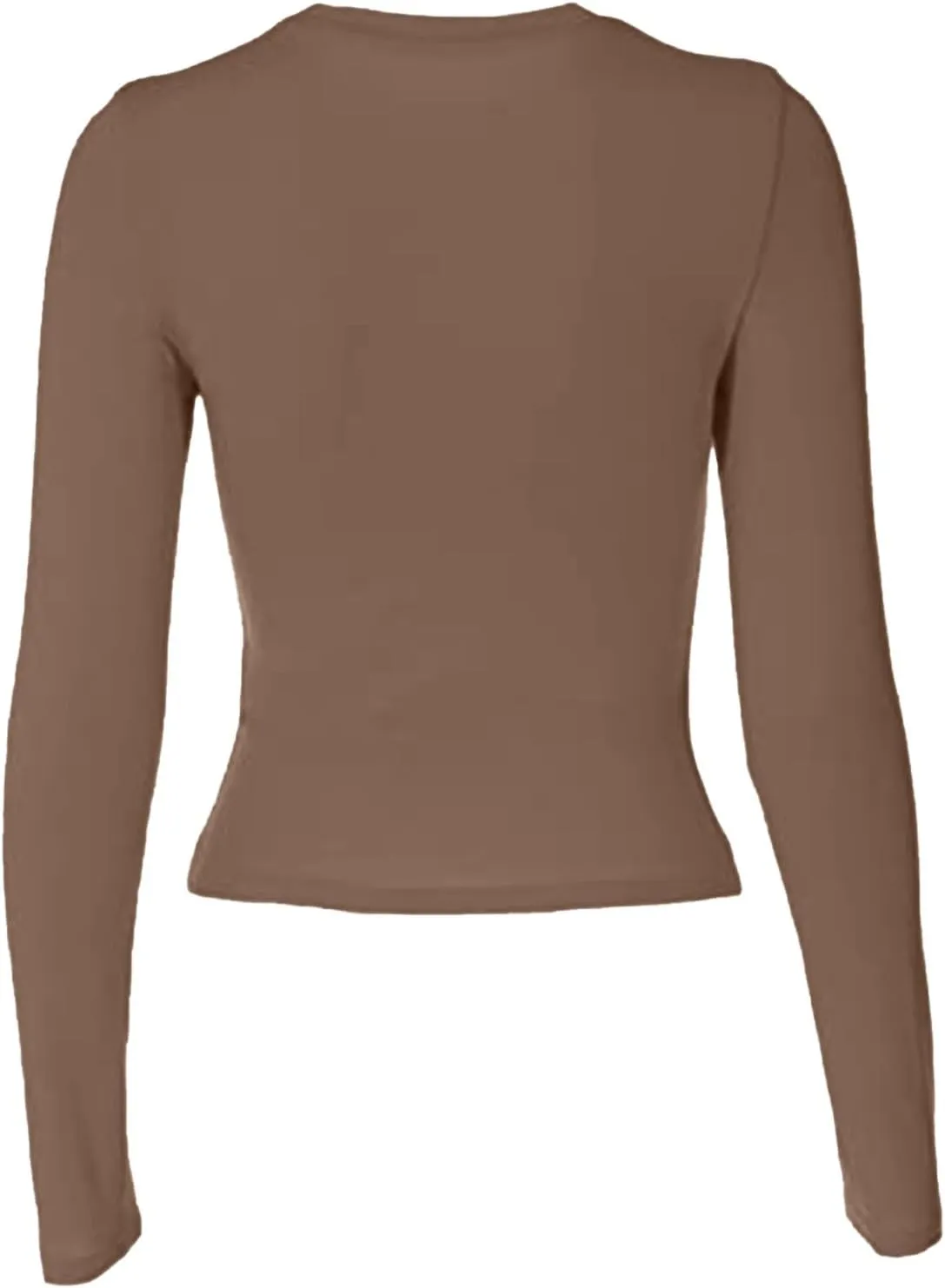 Womens Long Sleeve Shirts 2024 Basic Crop Tops Fashion Slim Fit Y2k Workout Clothes Crew Neck Stretch Tshirt Outfits