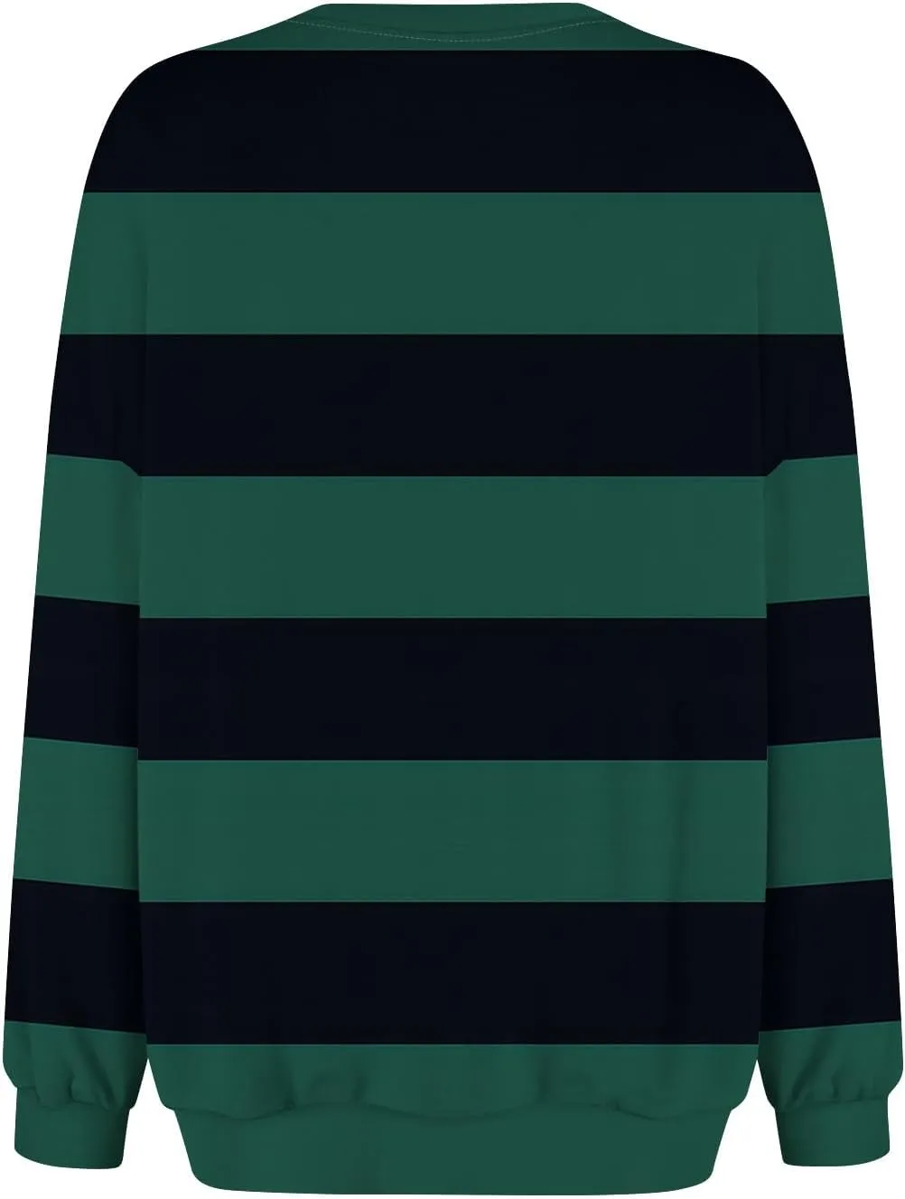 Women's Oversized Pullover Striped Sweatshirt Soft Crew Neck Fall Sweaters for Women Trendy 2024
